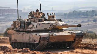 US Army M1A1 Abrams Main Battle Tank in Action