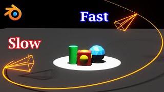 Move Your Camera In Variable Speed  Follow Path Constraint  Slow Down & Speed Up  Blender