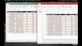 Inserting Excel Spreadsheet into PowerPoint #excel #powerpoint