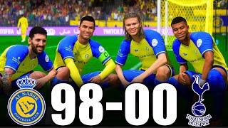 FIFA 23  RONALDO MESSI MBAPPE NEYMAR HAALAND ALL STARS  Al-Nassr 98-0 Spurs  PS5 4K 60FPS