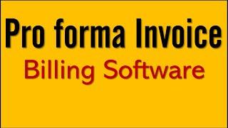 How to Make Proforma Invoice  EBase® EazyBilling & Accounting Software  07  POS  Barcode System