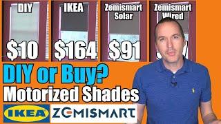 Motorized Roller Shades? IKEA Fyrtur vs Zemismart SolarBattery vs DIY