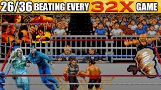 Beating Every 32X Game - WWF RAW 26 of 36 1-on-1 Tournament Owen Hart