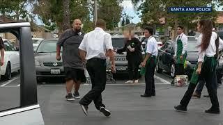 VIDEO Santa Ana Stater Bros. robbery suspect punched to ground I ABC7