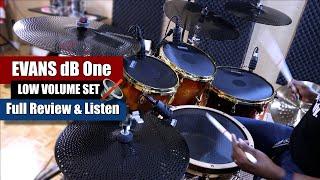 *NEW* Evans dB One Low Volume Set  - Full Review & Listen - Better Than The Rest? 