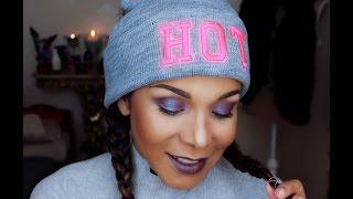 PURPLE GLAM LOOK