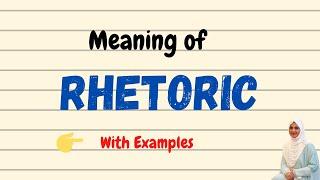 Daily vocabulary  Rhetoric Meaning  Vocabgram
