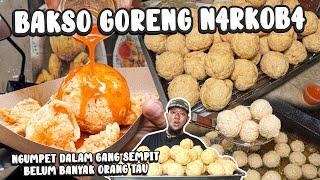 BAKSO GORENG PAKE N4RKOBA DALAM GANG SEMPIT TEMPATNYA TERTUTUP BANGET 