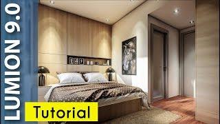 Lumion 9 Realistic Interior Tutorial #13 Bedroom