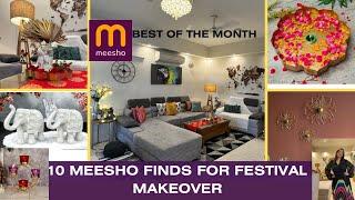 Festival Makeover of Living Room with Affordable *Meesho* Products  Get your Home Festival Ready