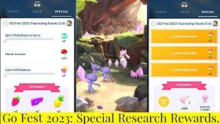 Go Fest 2023 Fascinating Facets.. Diancie  Special Research Rewards In Pokemon Go Fest Global 2023