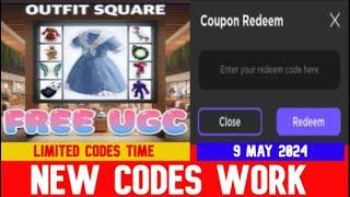 *NEW CODES MAY 9 2024* Free UGC Outfit Square Beta ROBLOX  LIMITED CODES TIME