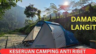 CAMPING ANTI RIBET DEKET KOTA JAKARTA  DAMAR LANGIT RESORT