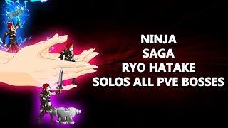 Ninja Saga PVE Cooperative Ryo Hatake Solo All Extreme Mode Bosses