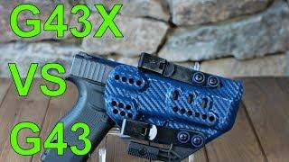 Size Comparison Glock 43x vs Glock 43