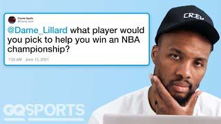 Damian Lillard Replies to Fans on the Internet  Actually Me  GQ Sports