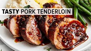 Most Flavorful PORK TENDERLOIN with Honey Garlic Glaze