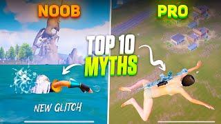 Top 10 Myths and glitch in Water Mod PUBG MOBILE & BGMITips and Tricks 3.3 Update PUBG Myths #108