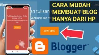 CARA MEMBUAT BLOG UNTUK PEMULA DI ANDROID TERBARU