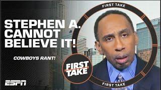 Stephen A. DUMBFOUNDED & INFURIATED over the Dallas Cowboys ‘winning culture’  First Take