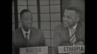 1956 High School Exchange Students Debate on Prejudice 1  Nigeria Ethiopia Ghana South Africa