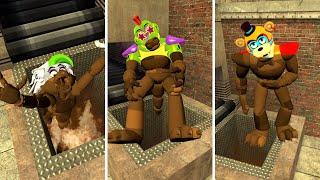 DESTROY ALL CHOCOLATE GLAMROCK ANIMATRONICS In Garrys Mod Five Nights at Freddys