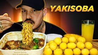 #144 PRIMEIRA VEZ COMENDO YAKISOBA  BOLINHA DE QUEIJO ASMR BRASIL SONS DE MASTIGAÇÃO.