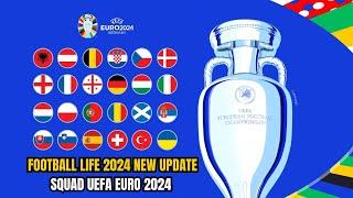 PES 2021 FOOTBALL LIFE 2024 NEW UPDATE SQUAD UEFA EURO 2024