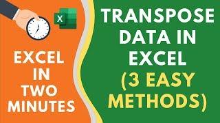 3 Simple Ways to TRANSPOSE Data in Excel with & without Formula