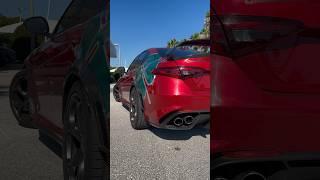 Sounds from a modded Alfa Giulia QV‼️ #alfaromeo #giulia #quadrifoglio #carasmr #exhuastsound #alfa