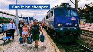 Train Warsaw - Bialystok. Its so cheap. POLISH TRAIN NALKOWSKA.