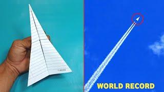 World Champion - How to Fold Paper Into a Plane So It Can Fly All Day.