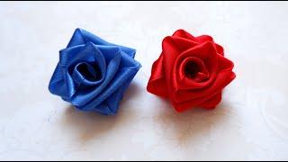 How to Make a Ribbon Rose in 2 Minutes  DIY Flowers