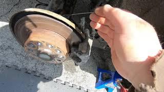 VW emergency brake adjustment