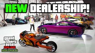 GTA 5 - NEW Car Dealerships Vinewood Car Club & New Car - San Andreas Mercenaries DLC