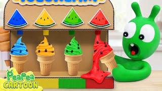 Pea Pea and Colorful Watermelon Ice Cream Machine - Kid Learning - PeaPea Cartoon