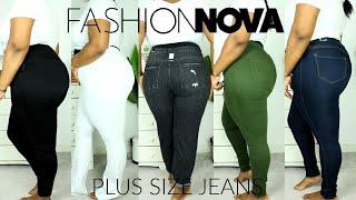 TRYING FASHION NOVA CURVE JEANS FOR THE 1ST TIME  SIZE 1X TRY-ON HAUL