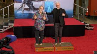 James Cameron and Jon Landau Handprint and Footprint Ceremony