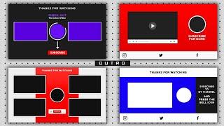 Top 5 Youtube Outro Template  Outro Template No Text  Outro Part 4