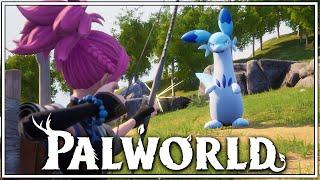 We Fight Our First Mini Boss And Its CUTE   PALWORLD EPISODE 4