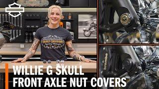 Harley-Davidson Willie G Front Axle Nut Covers Overview