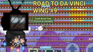 HARVESTING 7K FOSSIL BRUSH  Road To Da Vinci Wing #9  Growtopia