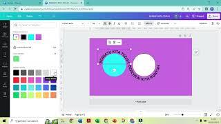 CARA MEMBUAT TULISAN BERGELOMBANG DI CANVA