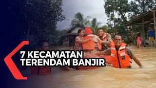 Curah Hujan Tinggi Sejumlah Kecamatan di Kabupaten Banjar Diterjang Banjir