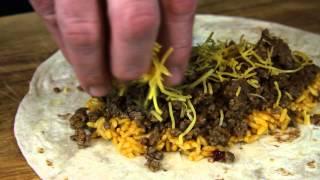 Ground Beef Burrito Recipe Using Rice & Cheese  Tacos & Burritos