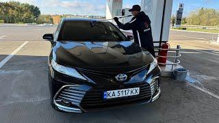 Расход топлива в разных режимах езды на Toyota Camry Hybrid 2023г.