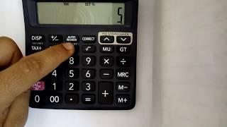 how to use TAX+ TAX- on calculator in hindi