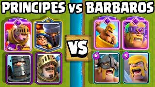 PRINCIPES vs BARBAROS  OLIMPIADAS de CLASH ROYALE