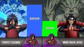 MADARA VS HASHIRAMA POWER LEVELS OVER THE YEARS 2023  GOD OF SHINOBI