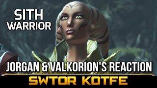 SWTOR KOTFE ► Jorgan Reacts to the Sith Warrior + Valkorions Comment